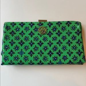 Tory Burch Floral Sevilla Coated Fabric Clutch
